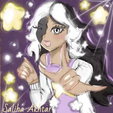 Saliha Akhtar credits Twy drawings